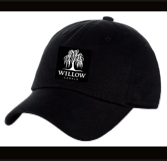 🧢 Minimalist Cool – Willow Canals Logo Hat (Black)